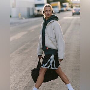 Hit the slopes fleece jacket in muted beige